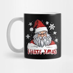 I Hate Christmas XMAS Bored Santa Claus Funny Mug